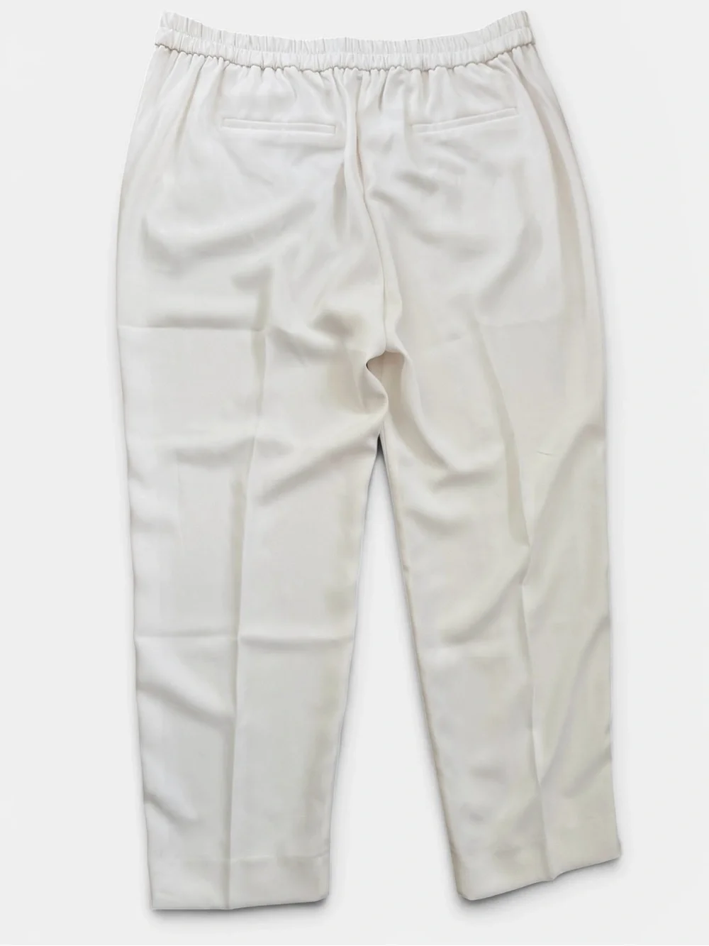 J.Crew Jamie Pants Womens 14 Ivory Pull On Ankle Career Office Stretch